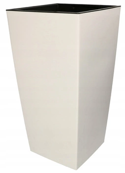 Hrnec 240x240x450 mm urbi square bílý s vložkou kotarbau bílá