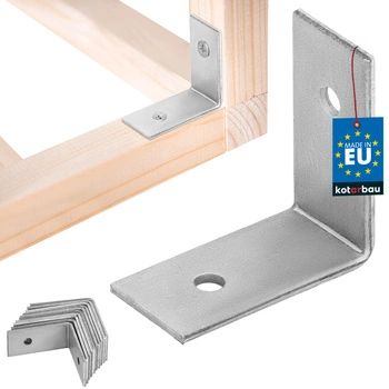 Tesařský úhelník nerezový pozinkovaný 30x30x15 mm sada 12 ks.