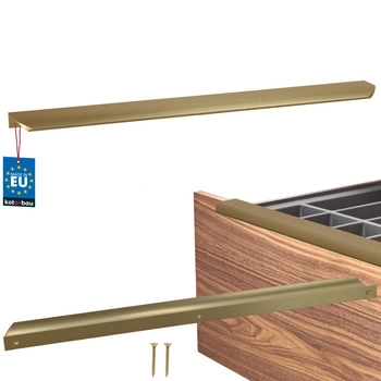 Uchyt nábytkový hliníkový zlatý mat 416/436 mm