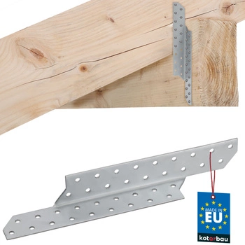 Tesařský spojovací prvek krokvový spojka vaznice pravý 250x35 mm