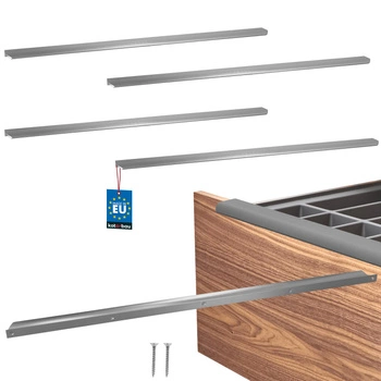 Uchyt nábytkový hliníkový stříbrný 780/800 mm sada 4 ks.