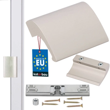 Balkónová západka úchyt dveře zámek palivový hliníkový - Barva inox