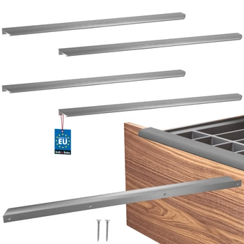 Uchyt nábytkový hliníkový stříbrný 540/560 mm sada 4 ks.