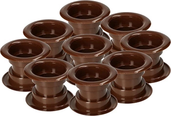 Těsnění pro dveře větrací trubka - 10 ks - Barva hnědá