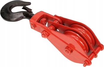 Lanový blok s dvojitou konstrukcí a 100mm kladkou