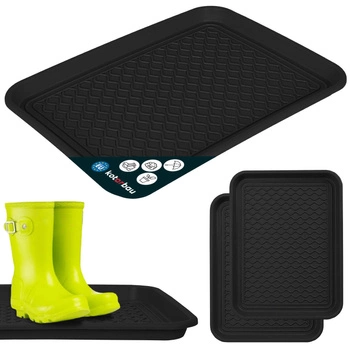 Odkapávač na boty plastový 38x50 cm sada 2 ks - Barva černá