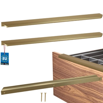 Uchyt nábytkový hliníkový zlatý mat 416/436 mm sada 2 ks.