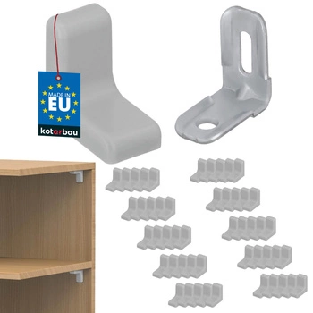 Komandorek nábytková úhlová konzola s víčkem světlý jasan sada 50 ks.