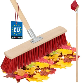 Zametací kartáč 43 cm s hřídelí kotarbau červena