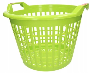 Zahradní koš 35l světle zelený ažurový s měkkými držadly kotarbau