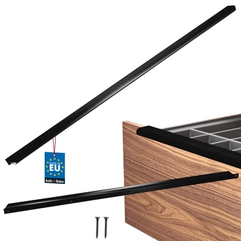 Uchyt nábytkový hliníkový černý mat 780/800 mm