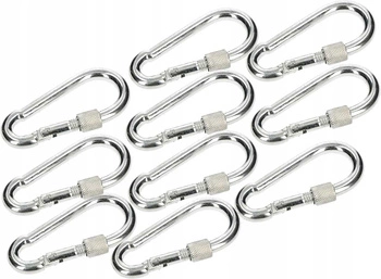 Karabina otočná 80 háček na lano - 10 ks.