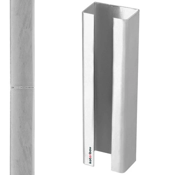 Spojka pro prodloužení plotového sloupku zinek 55x35 mm