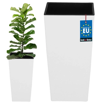 Hrnec 220x220x424 mm urbi square bílý s vložkou kotarbau bílá