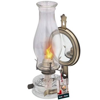 Olejová lampa se zrcadlem retro starožitná vintage