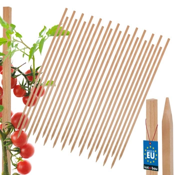 Dřevěné kůly na rajčata zeleninu zahradní podpěry 120 cm sada 25 ks.