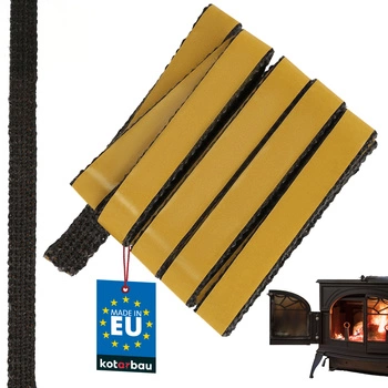 Samolepicí páska na těsnění krbu a kamen 18x3 mm 2,5 m