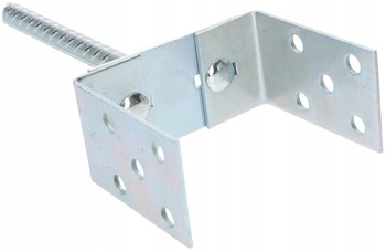 Základna sloupu s tyčí 0-125 u kotva do zdi - Barva stříbrná