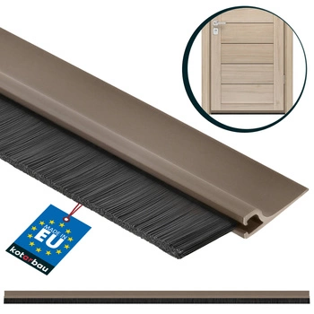 Těsnicí lišta na dveře s těsněním hnědá 1 m