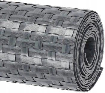 Panelová krycí páska na plot ratan 19x255 cm tmavě šedá kotarbau