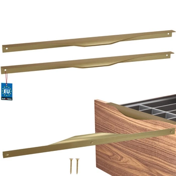 Uchyt nábytkový hliníkový zlatý mat 416/436 mm sada 2 ks.