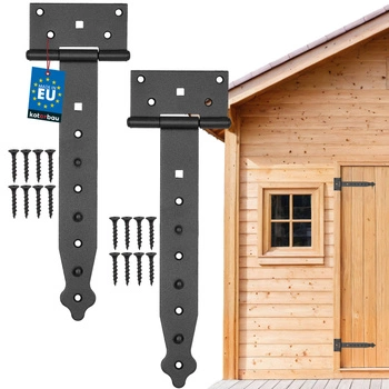 Závěs altánku konstrukce černý 250 mm sada 2 ks.