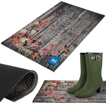 Rohožka 45x75 welcome listy dekorativní ke dveřím