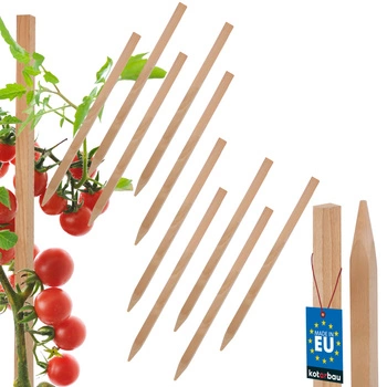 Dřevěné kůly na rajčata zeleninu zahradní podpěry 25 cm sada 10 ks.