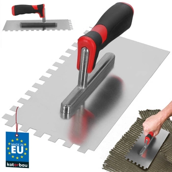 Nerezové hladítko 270 mm ozubené 10 mm sádrové stěrky