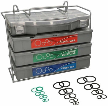 Pryžové o-kroužky 900 ks.