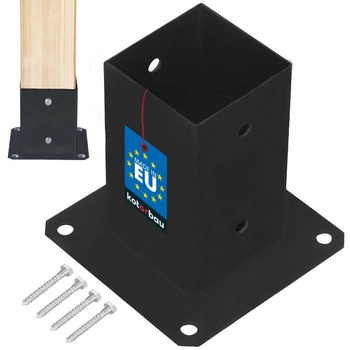 Základ sloupu šroubovaný natřený práškovou 80x80 mm