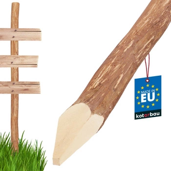 Hoblovaný dřevěný plotový sloupek 120 cm