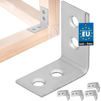 Stavební úhelník spojovací tesařský 30x30x17 mm sada 50 ks.