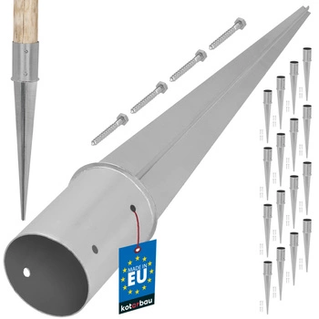 Základ sloupku kulatá bušitelný fi 100 mm sada 16 ks.