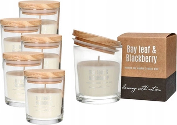 Skleněná svíčka s vůní sóji - 6 ks. kotarbau