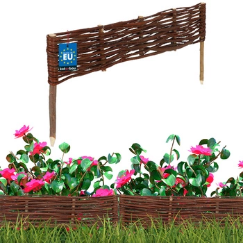 Proutěný zahradní plot poháněný palisáda lemování 60x10 cm