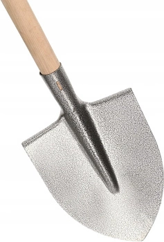 Kovová lopata se srdcovým rýčem a násadou