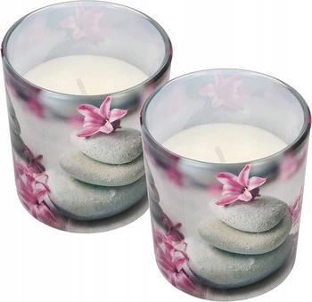 Sada 2 vonných svíček ve skleněné lázeňské zahradě kotarbau