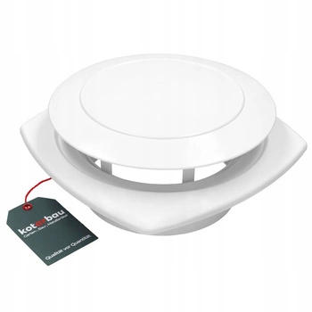 Anemostat odtahového větrání bílý 160 plast