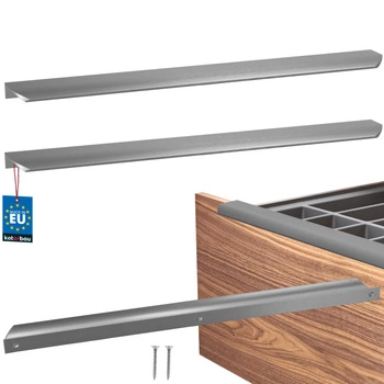 Uchyt nábytkový hliníkový stříbrný 416/436 mm sada 2 ks.