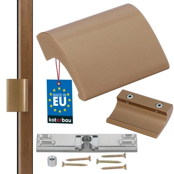 Balkónová západka úchyt dveře zámek palivový hliníkový - Barva patina