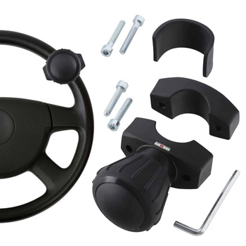 Knoflík pro ložisko volantu traktoru černý 9 cm