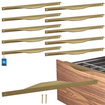 Uchyt nábytkový hliníkový zlatý mat 320/340 mm sada 10 ks.