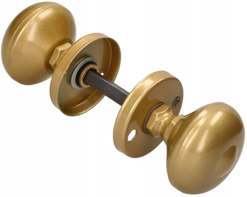 Otočná kulička dveřní kulatá pro vrata dveře - Barva zlatá