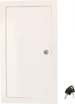 Ocelová revizní dvířka s bílými klíči 40x25 cm