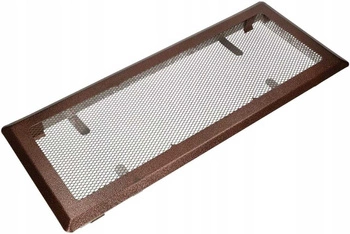 Krbová ventilační mřížka kovová 16x45 cm – Barva měděná