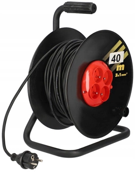 Naviják prodlužovacího kabelu 3x1 konstrukce z/u 40m kotarbau
