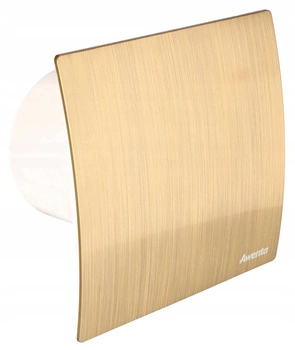 Domácí koupelnový ventilátor fi 100mm panel zlatý