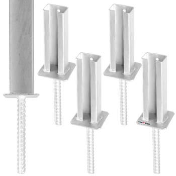 Základna sloupku pro panelový sloupek k zazdění 60x40 mm sada 4 ks.