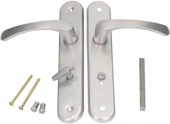 Klika dveří biszkopt 72 stříbrná wc